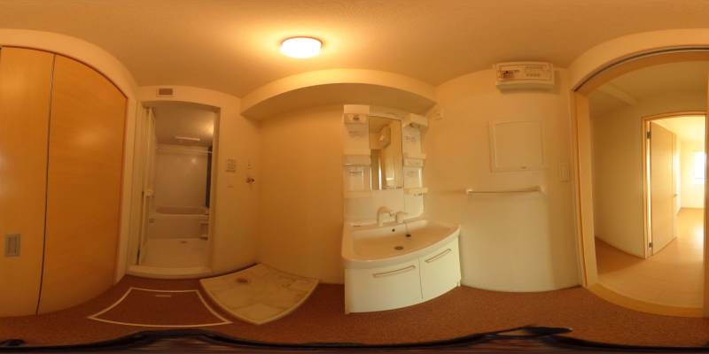 パノラマ画像洗面所