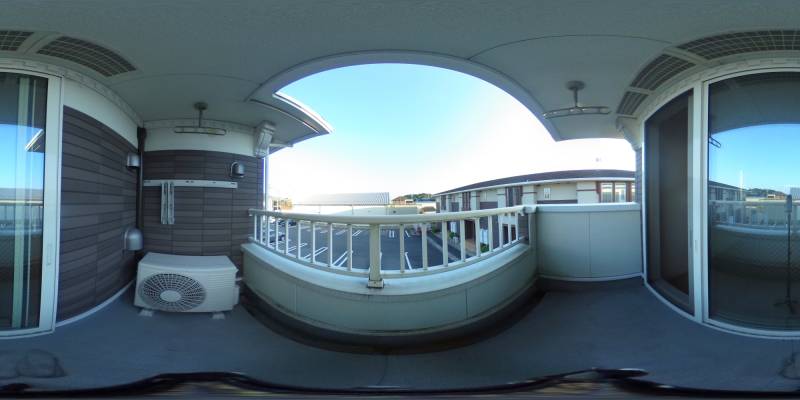 パノラマ画像バルコニー