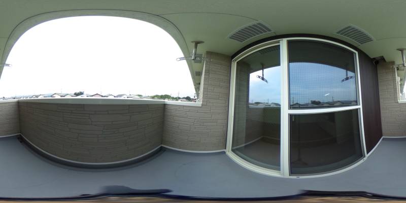 パノラマ画像バルコニー