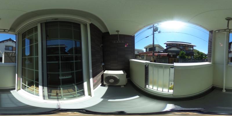 パノラマ画像バルコニー