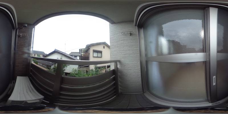 パノラマ画像バルコニー