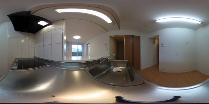 パノラマ画像キッチン