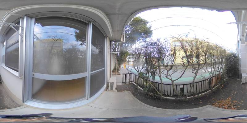 パノラマ画像バルコニー