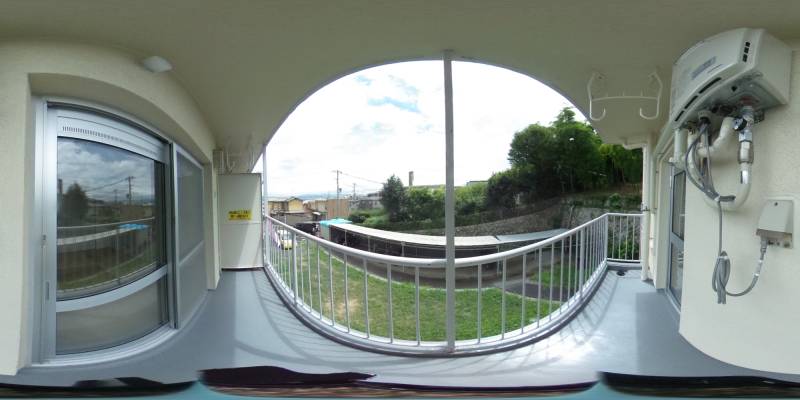 パノラマ画像バルコニー