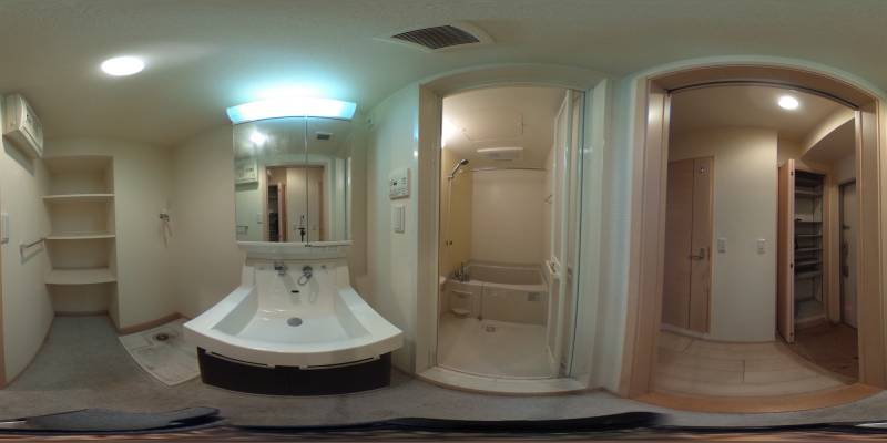 パノラマ画像洗面所