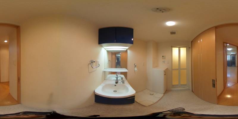 パノラマ画像洗面所