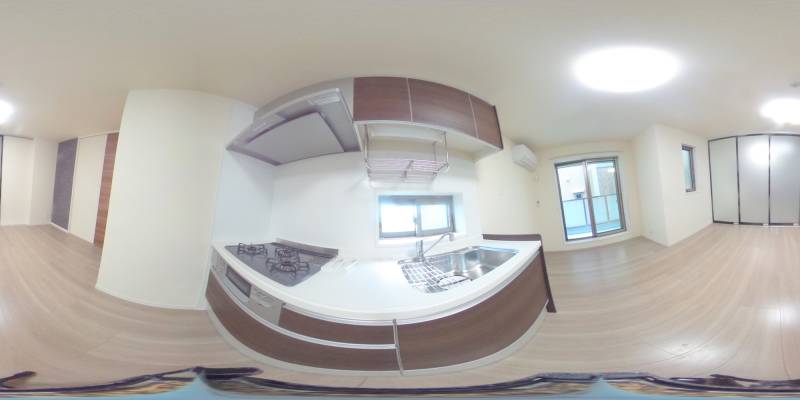 パノラマ画像キッチン