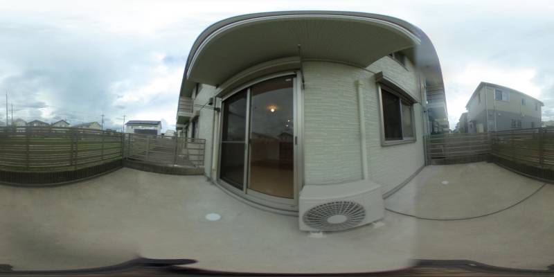 パノラマ画像バルコニー