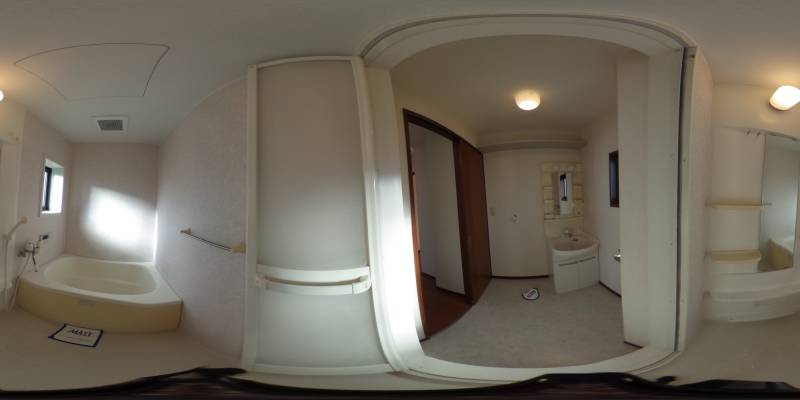パノラマ画像バスルーム