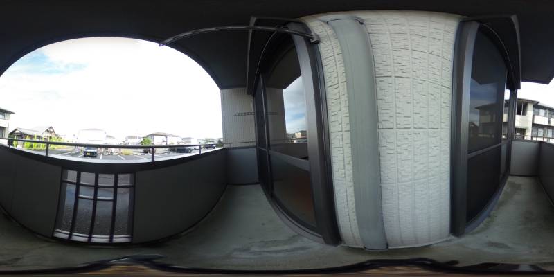 パノラマ画像バルコニー