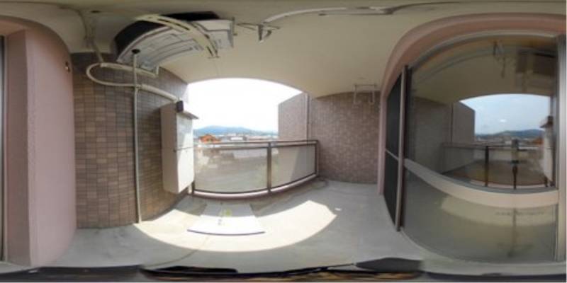 パノラマ画像バルコニー