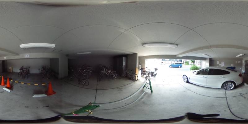 パノラマ画像駐車場
