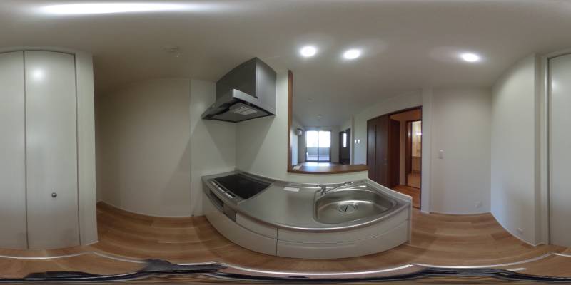 パノラマ画像キッチン