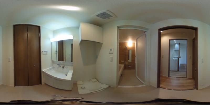 パノラマ画像洗面所