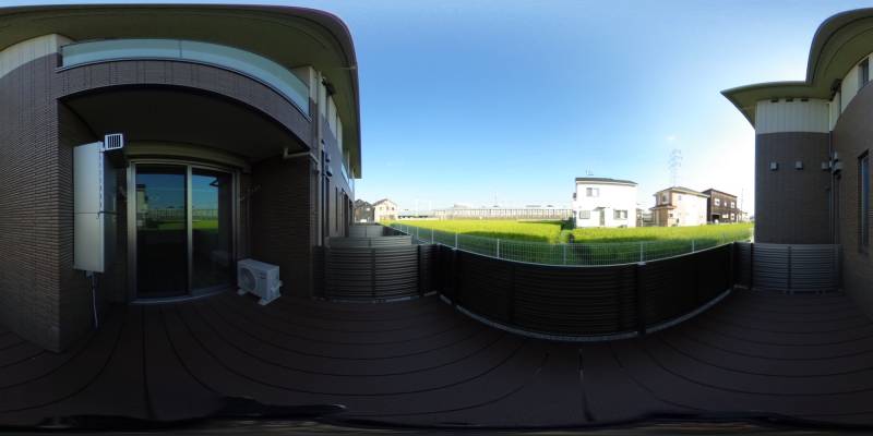 パノラマ画像バルコニー