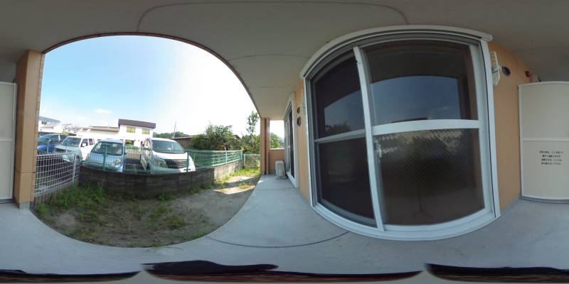 パノラマ画像庭