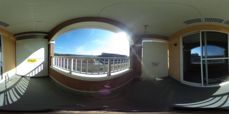 パノラマ画像バルコニー