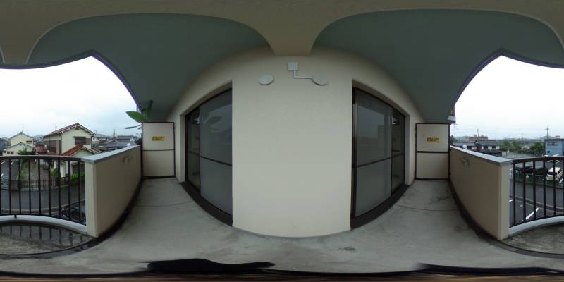 パノラマ画像バルコニー