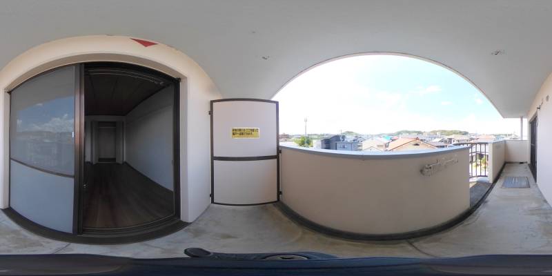 パノラマ画像バルコニー