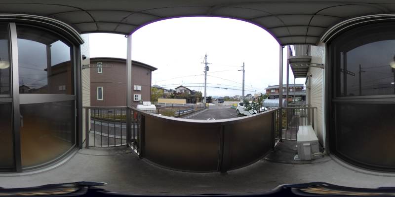 パノラマ画像バルコニー