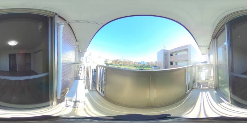 パノラマ画像バルコニー