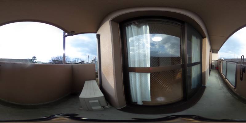 パノラマ画像バルコニー