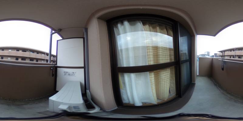 パノラマ画像バルコニー