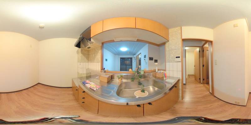 パノラマ画像キッチン