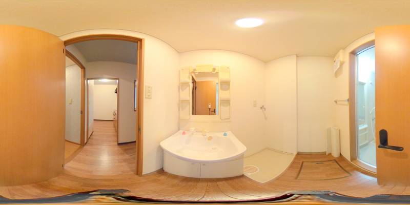 パノラマ画像洗面所