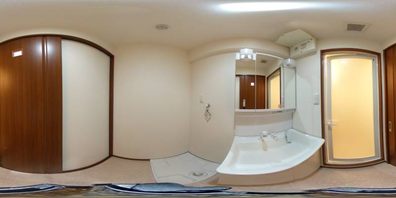 パノラマ画像洗面所