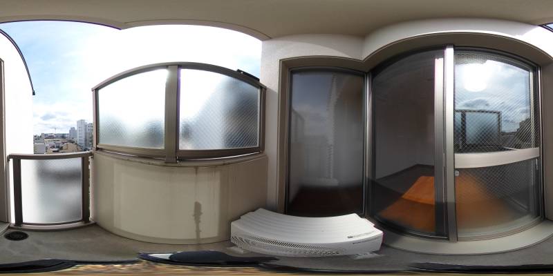 パノラマ画像バルコニー