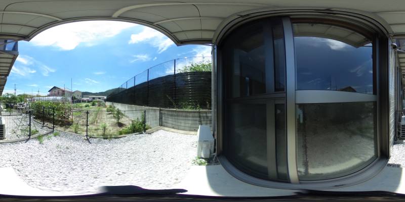 パノラマ画像庭