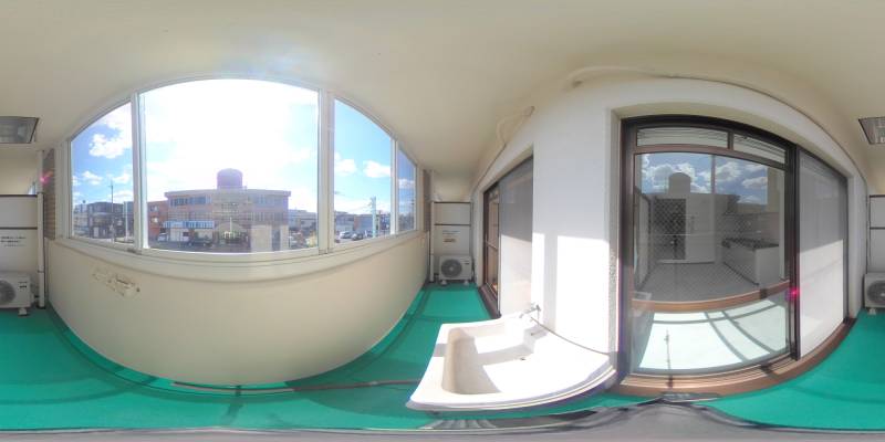 パノラマ画像バルコニー