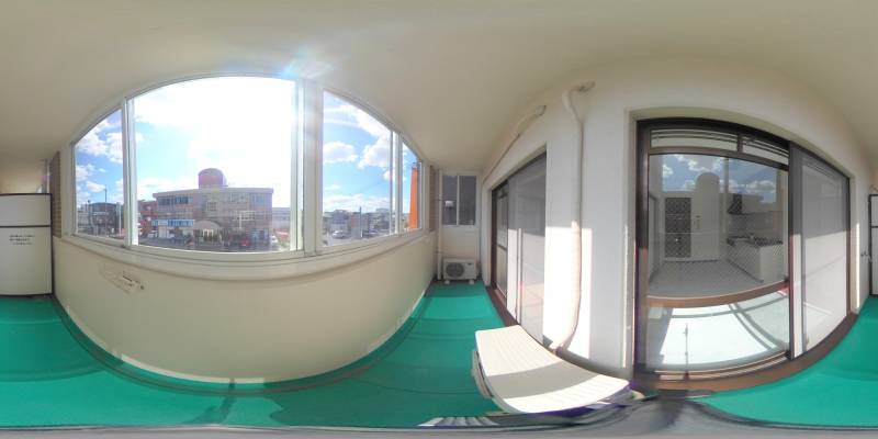 パノラマ画像バルコニー