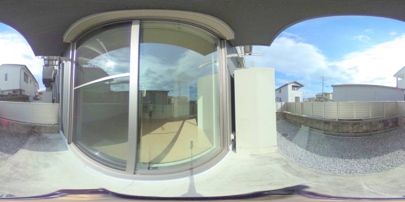 パノラマ画像バルコニー