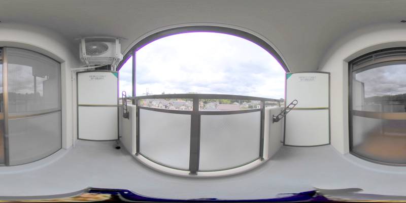 パノラマ画像バルコニー