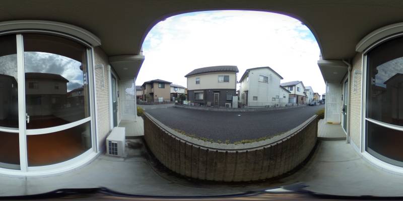 パノラマ画像バルコニー