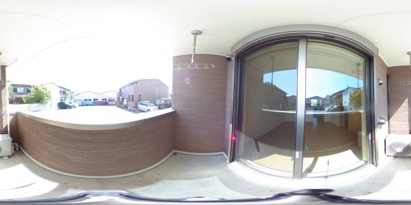 パノラマ画像バルコニー