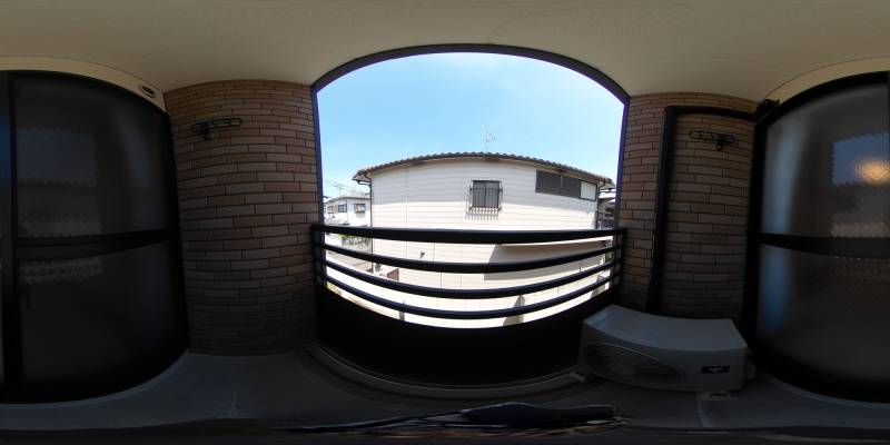 パノラマ画像バルコニー