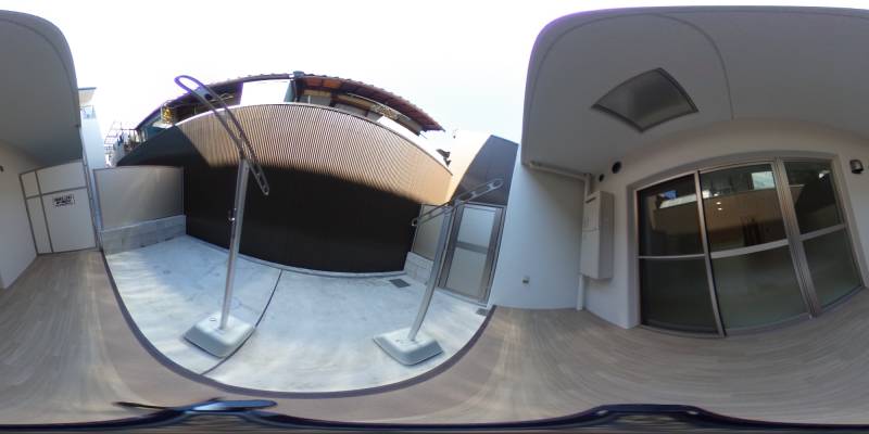 パノラマ画像バルコニー