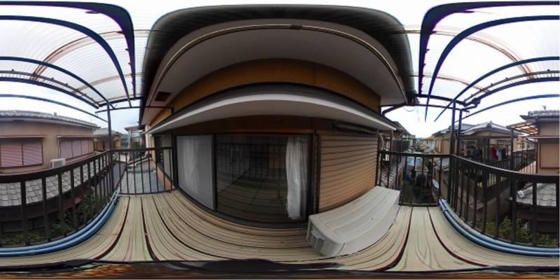 パノラマ画像バルコニー