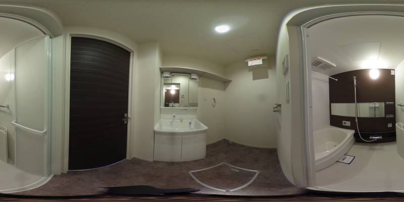 パノラマ画像洗面所