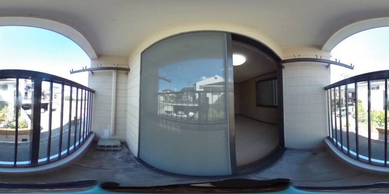 パノラマ画像バルコニー