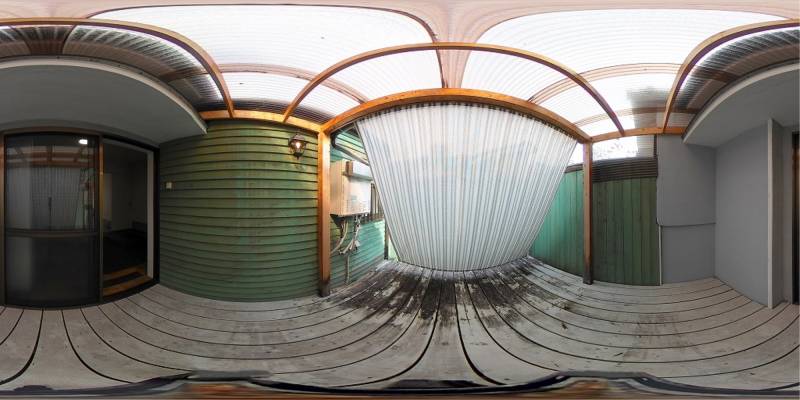 パノラマ画像庭