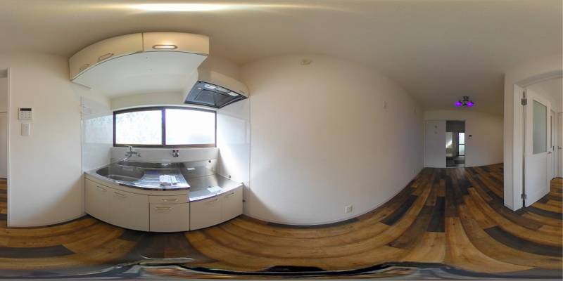 パノラマ画像キッチン