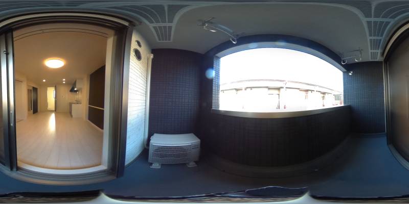 パノラマ画像バルコニー