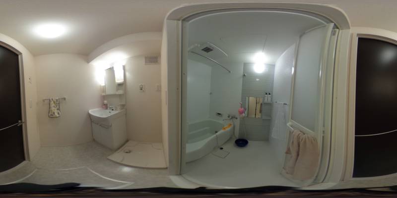 パノラマ画像バスルーム