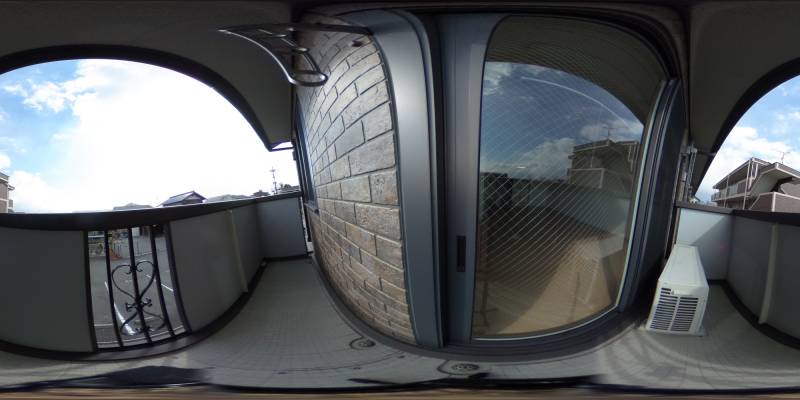 パノラマ画像バルコニー