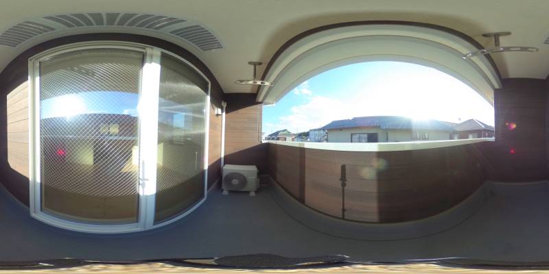 パノラマ画像バルコニー