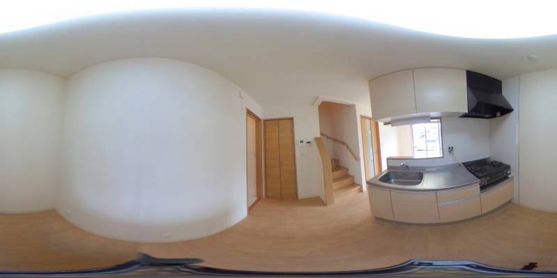 パノラマ画像キッチン